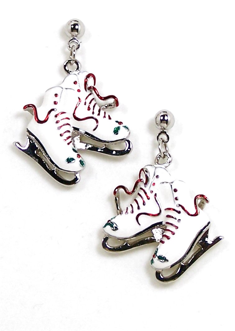Christmas Ice Skate Earrings