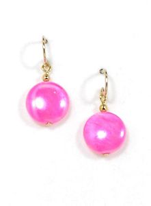 05-08-700 Hot Pink Shell Earrings 