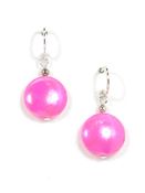 05-08-700 Hot Pink Shell Earrings 