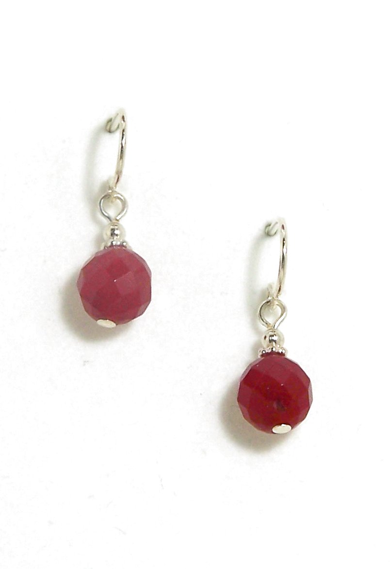 Red Jade Earrings Jade Earrings