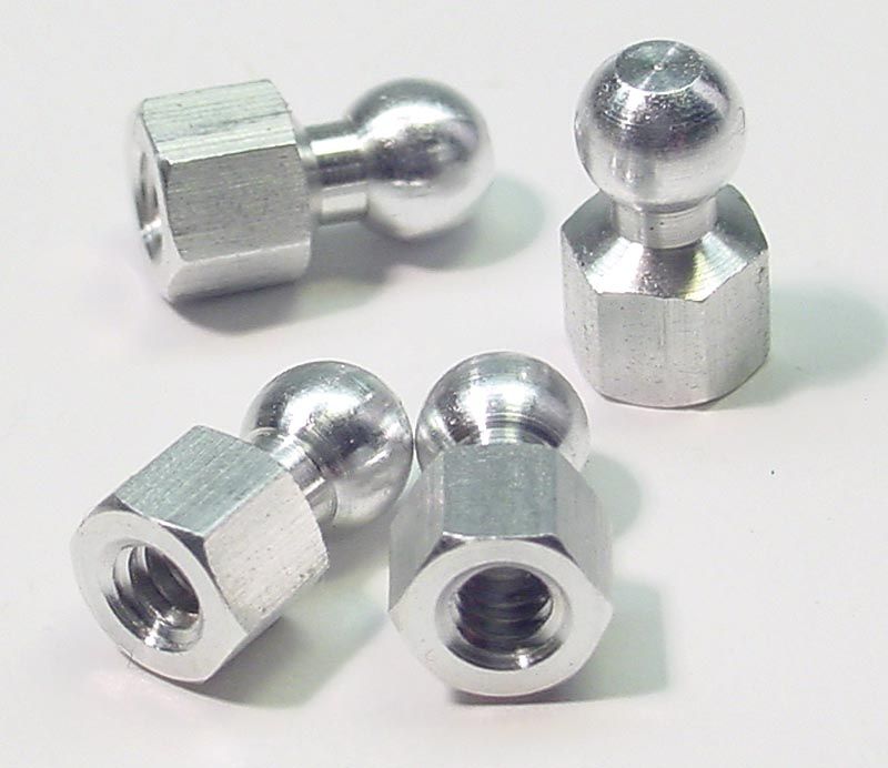 Aluminum Hex Ball Pivots 4 1361 Aluminum Hex Ball Pivots 4 1361