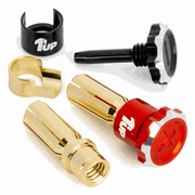 Lockdown Adjustable Bullet Plugs - 5mm - Red/Black (190455)