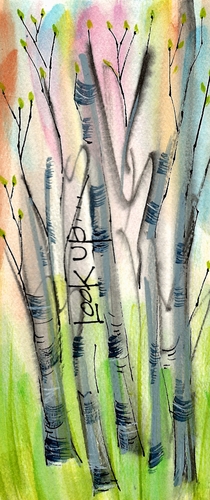 COMING SOON!  Look Up Birch Bookmark