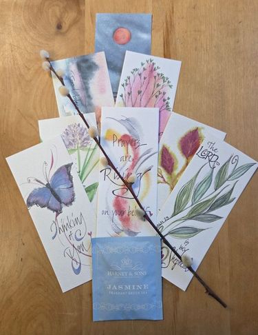 Comfort "Bouquet" <br> Bookmark with Tea set of 8