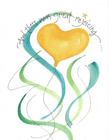 Great Rejoicing Grandchild Birthday Greeting Card