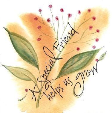 3x3 Magnet "Friends Help Us Grow"