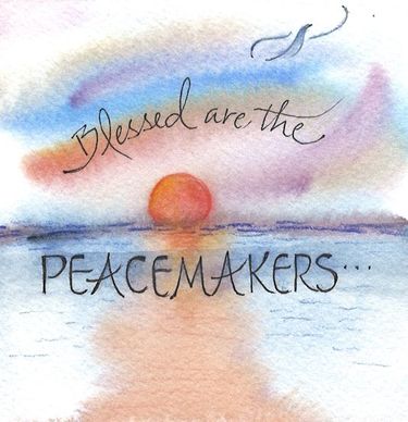3x3 Magnet "Blessed Peacemakers"