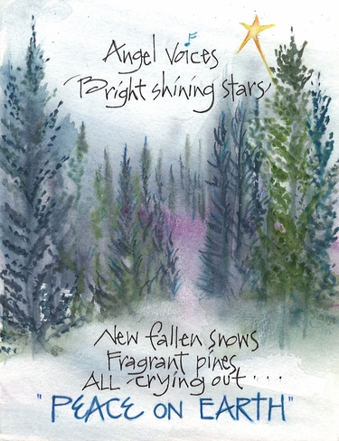 NEW! Peace on Earth Christmas Card Set <br> <div style="color:#9e9991"> <font size="1"> <i>  Inside: "EMMANUEL God with us  SHALOM" </i> </font></div>