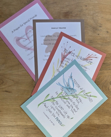 LIMITED SEASONAL OFFER! Family & Friends Prayer Card (Set of 4)