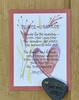 NEW! A Prayer of Gratitude Prayer Card with hand painted Lake Superior stone