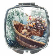 Square Compact Mirror - Lakeside Breeze