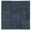 Black Slate 4X4 Alternate Pattern Mosaic Blend (new)