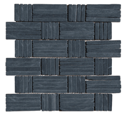 Black Slate Alternate Basketweave Mosaic Blend (new)