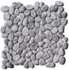 Grey Matt Finish Pebble Glass Mosaic