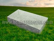 24x12x8/6 Georgia Grey Cemetery Memorial Bevel