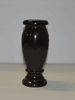 4x4x9 Turned Jet Black Granite Vase