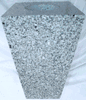 6x4x10 Tapered Vase in G614 Gray Granite