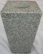 6x4x10 Tapered Vase in G633 Gray 