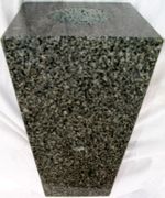 6x4x10 Tapered Vase in G654 Dark Cloud Grey 