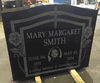 Affordable Black Granite Upright Headstone Affordable Black Granite Upright Headstone