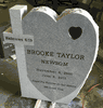 Affordable Heart Shaped Headstone 
