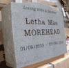 Affordable Upright Headstone 