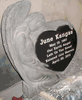 Carved Angel Engraved Headstone  