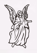 Angel Headstone Design 136