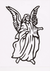 Angel Headstone Design 136