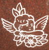 Sandblasted Angel Gravestone Design 