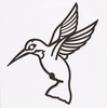 Animal Headstone Design 246--Hummingbird     $50
