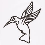Animal Headstone Design 246--Hummingbird     $50