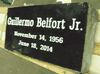 Black Granite Bevel Headstone