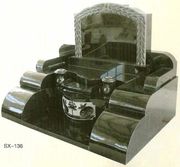 Black Granite Chinese Style Monument  SX-136