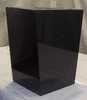 Black Granite Tapered Vase