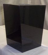 Black Granite Tapered Vase