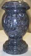 Blue Pearl Granite Rounded Vase