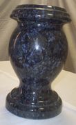 Butterfly Blue Granite Rounded Vase