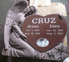 Carved Angel Heart Gravestone
