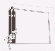  Cathedral Window with Single Rose Memorial Design 1788