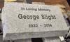 Cemetery Granite Flat Tombstone 