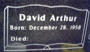 Cemetery Headstone Bible Outline Design on Dark Gray Granite