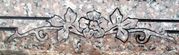 Cemetery Headstone Engraved Rose Spray Design on Anxi Granite