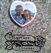 Cemetery Headstone Rose and Marriage Panel Design with Ceramic Photo Cemetery Headstone Rose and Marriage Panel Design with Ceramic Photo