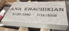Cemetery Tombstone Marker 