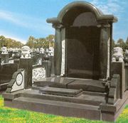 Chinese style cemetery memorials