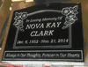 Classic Black Granite Headstone Classic Black Granite Headstone