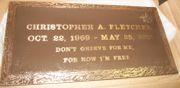 Completed Bronze Tombstone