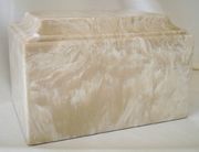 Creme Mocha Cultured Marble Cremation Urn