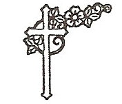 Cross &amp; rose engraving design option